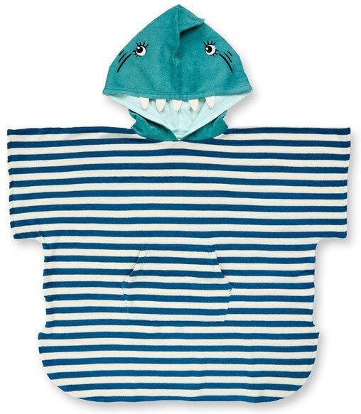Sense Organics & friends in cooperation with GARY MASH Badeponcho mit Haifisch-Kapuze aus Bio-Baumwolle