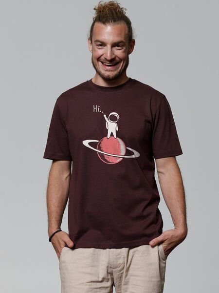 watapparel T-Shirt Unisex Astronaut says Hi