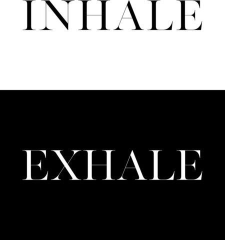 Photocircle Poster / Leinwandbild - Inhale Exhale No7
