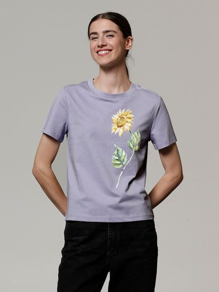 watapparel T-Shirt Frauen Sonnenblume