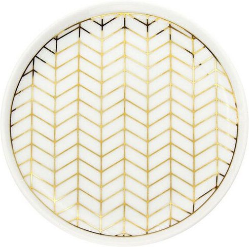 lille mus Schmucktellerchen mit geometrischem Muster