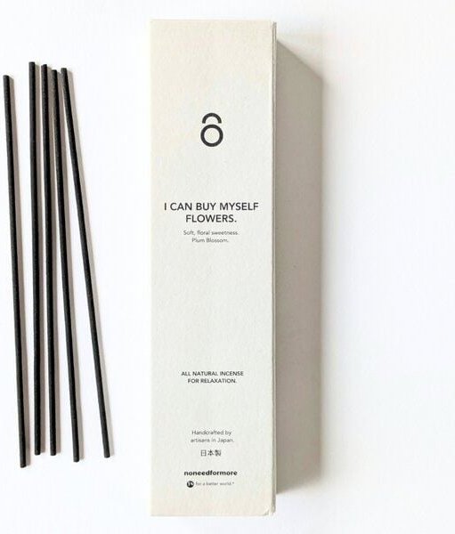 I Can Buy Myself Flowers - Natürliche Räucherstäbchen - Handgefertigt in Japan - geringe Rauchentwicklung - noneedformor...