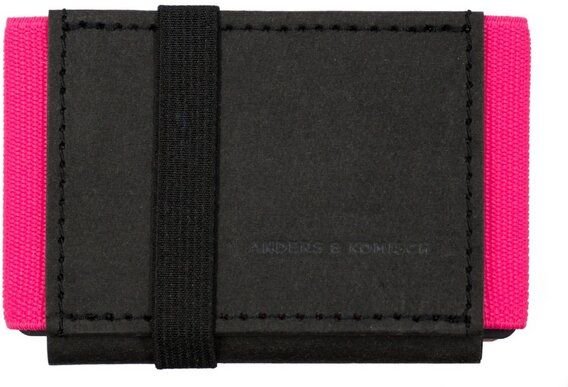 ANDERS & KOMISCH Kleines nachhaltiges Portemonnaie mit Münzfach "A&K MINI" Schwarz