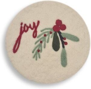 Frida Feeling Filzuntersetzer rund mit verschiedenen Weihnachtsmotiven