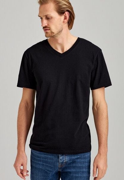 ThokkThokk Herren V-Neck T-Shirt aus Biobaumwolle