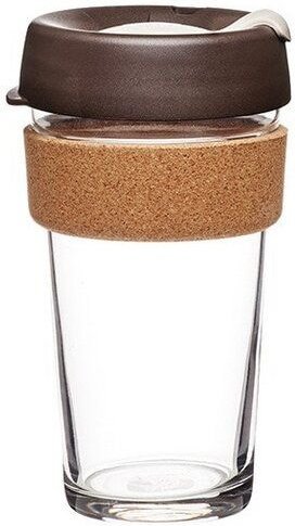 KeepCup L - BREW CORK – Coffee to go Becher aus Glas mit Korkband - 454ml