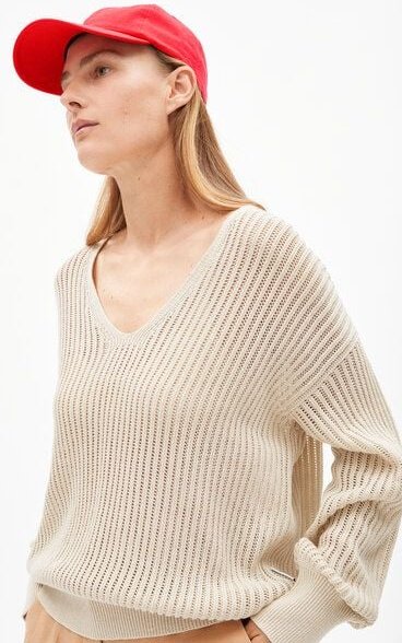 ARMEDANGELS LINEN BLEND KNIT SWEATER - Damen Pullover aus Leinen-Mix