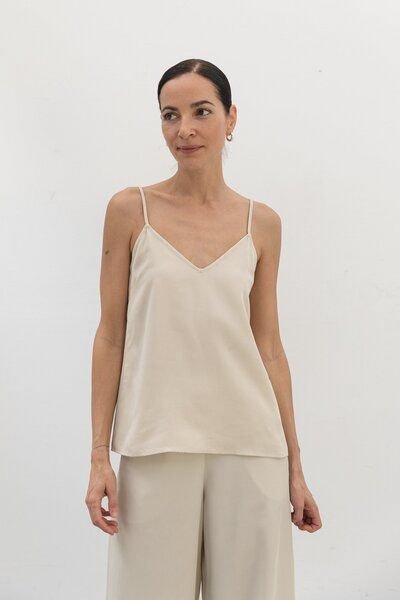 The Slow Label Cami Top aus TENCEL mit verstellbaren Trägern