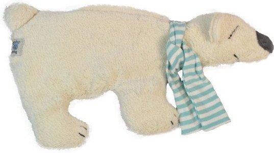 Pat und Patty Wärmekissen "Eisbär", Bio-Dinkelkörner , 100 % Baumwolle kbA