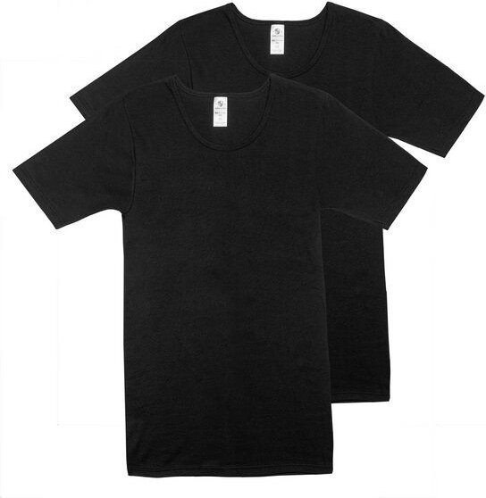 Haasis Bodywear Herren Basic Shirt Rundhals Feinripp 2er Pack