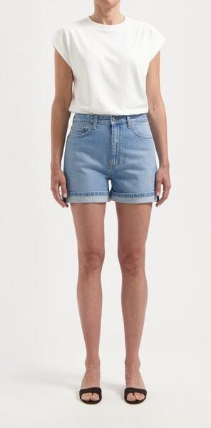 MUD Jeans Damen Jeans "Jazz Short - Light Stone Vintage"