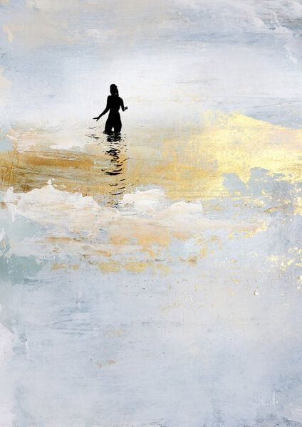 Photocircle Poster / Leinwandbild - Beach Dip