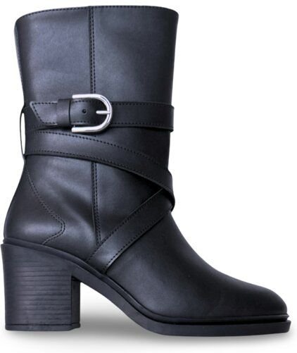 Nae Vegan Shoes NAE | Tulai Vegane Stiefeletten mit Absatz - Alltagstauglich mit Statement-Riemen