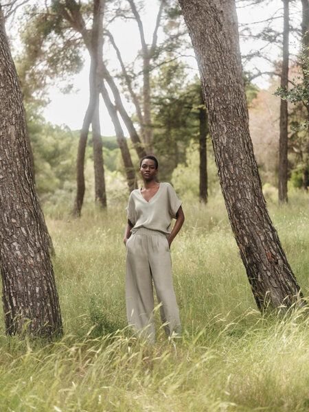 LANIUS Blusenshirt aus Tencel Lyocell