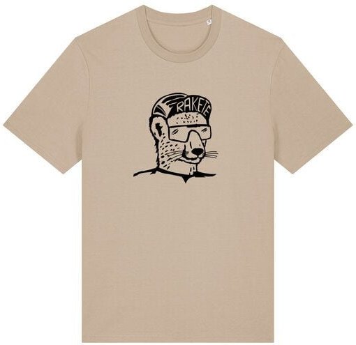 päfjes Gepard die Rakete Fahrrad Gravel - Unisex Männer Bio Unifarben T-Shirt