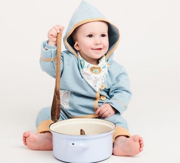 Cheeky Apple Baby-Sweatjäckchen aus Bio-Baumwolle "Sweat Frost | Mini Jungle"