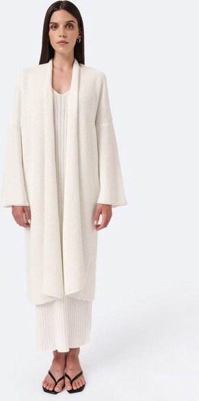 Mila.Vert Gestrickter Cardigan mit Pinpoint-Struktur