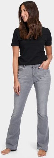 FUTURE:PEOPLE. 01:02 BOOTCUT - MID WAIST- Damen Jeans aus leichtem Stretch-Denim aus Bio-Baumwoll/ Tencel-Mix (30102 1 1...