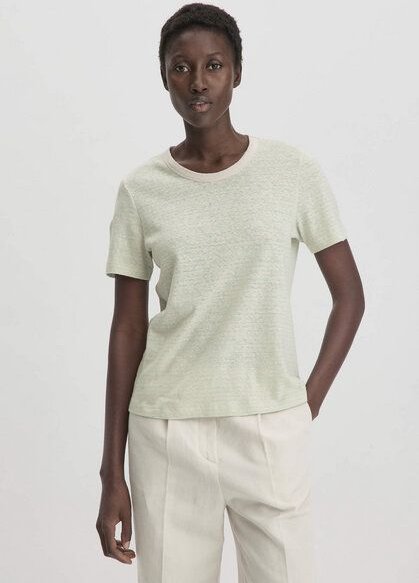 hessnatur Streifen T-Shirt Relaxed aus Leinen mit reiner Bio-Baumwolle