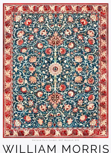 Photocircle Poster / Leinwandbild - Carpet Pattern von William Morris