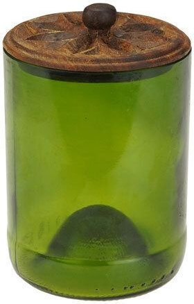 Recycling Vorratsgläser - Flower - S/M/L/XL - Weinflasche - Chako Zanzibar