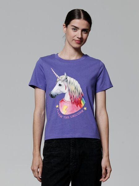 watapparel T-Shirt Frauen Flash, the unicorn