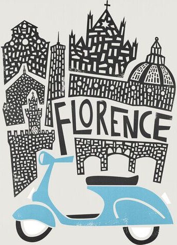 Photocircle Poster / Leinwandbild - Florence Cityscape