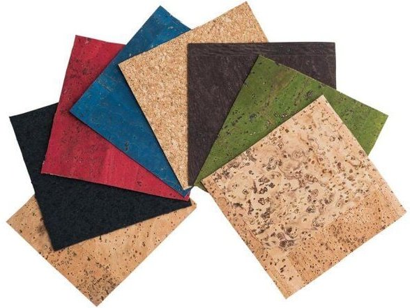 Kork-Deko Korkstoff & Korkpapier Muster-Set 8-teilig | Stoffprobe zum Testen & Nähen
