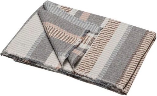 David Fussenegger Leichte Baumwolldecke Multicolor aus Recycling-Baumwolle