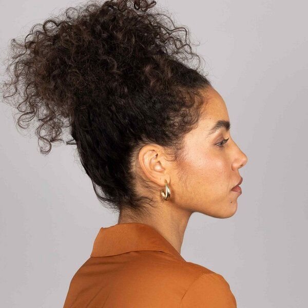 fejn jewelry Creole 'open dome hoop" - offene Huggies