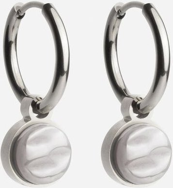 ALEXASCHA Silber Creolen mit Anhänger | Mix & Match