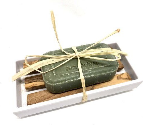 Olivenholz erleben Präsentkorb "RELAX"_03 mit Olivenholz