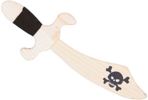 Mitienda Shop Piratenmesser mit Totenkopf | Holzspielzeug