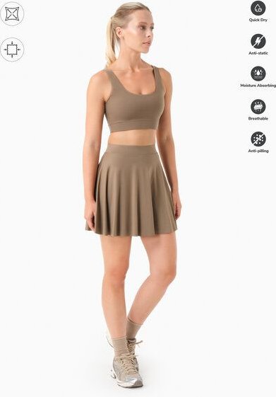 ORGANICATION SUMMER | Sport-Skort mit Innenshorts aus recyceltem Polyamid