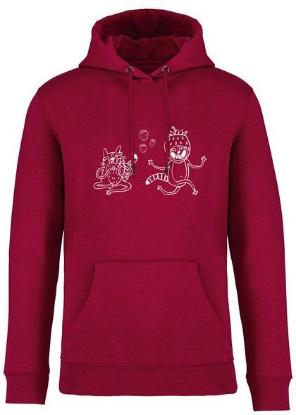Brandless Basic Bio Hoody Nr. 4 Strawberry Cats 350g/m² XXS - 4 XL