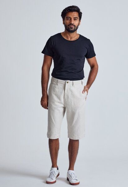Flax and Loom Leinen Shorts Modell: Bird