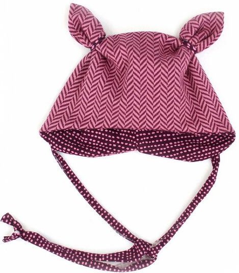 Sternchenwolke BIO Mütze "Jacquard Pflaume"