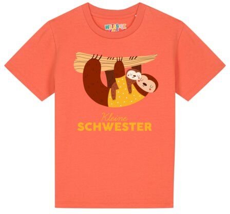 watabout.kids T-Shirt Kinder Faultier Kleine Schwester