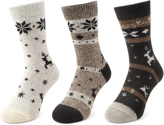 Bruno Barella Alpaka Thermo-Socken 3er-Pack – Extra warme & weiche Wintersocken aus 80% Alpakawolle | Langlebig, kuschel...