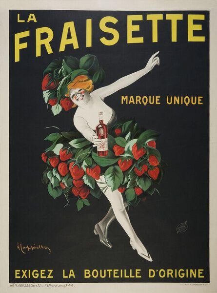 Photocircle Wandbild / Kunstdruck / Poster / Leinwand - Leonetto Cappiello: La Fraisette