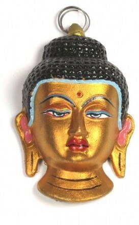 Just Be Buddha Maske goldfarben