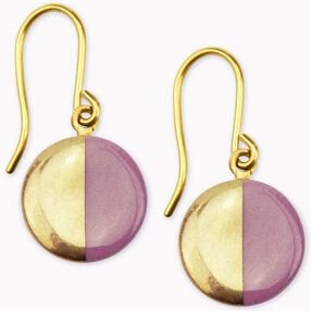 lille mus Porzellan-Ohrhänger HALBKREIS Porzellanschmuck