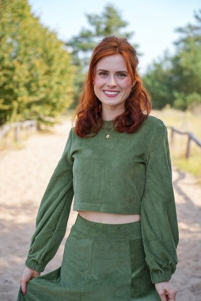 Vivien Joy Crop Cordpullover - Marleen Crop Pulli