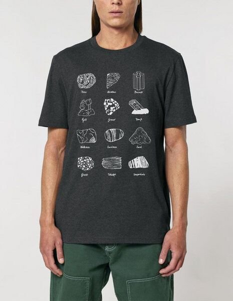 Thumbnail - Unipolar Geologie T-Shirt | Gesteinsarten