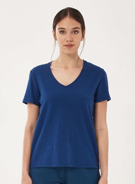 ORGANICATION Basic T-Shirt aus Bio-Baumwolle mit V-Ausschnitt