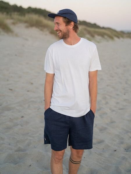 FUXBAU Männer Leinenshorts