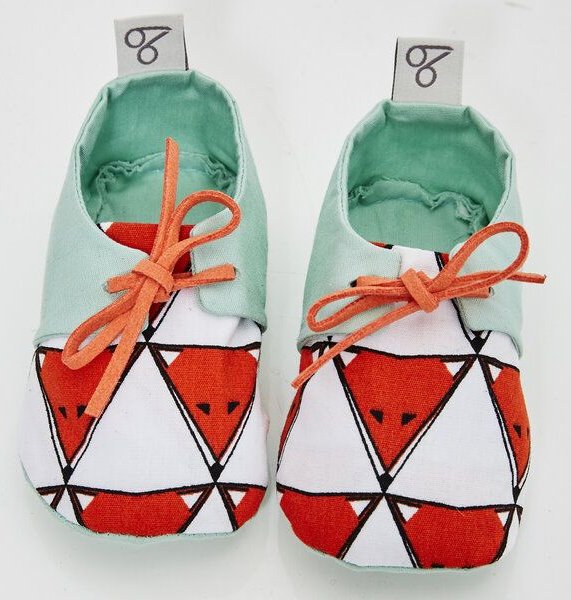 bobbé vegane Baby-Schuhe aus Bio-Baumwolle – Foxy Faces
