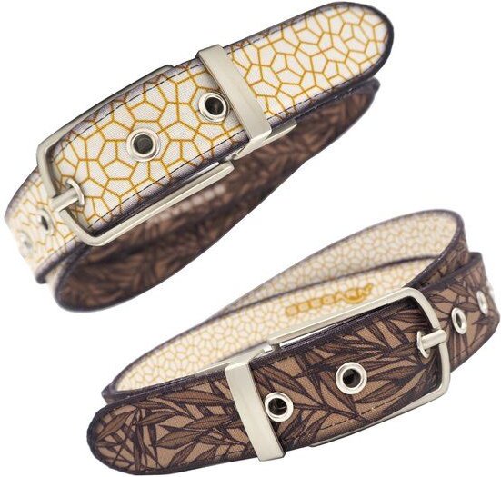 Seegarn - Gürtel / Wendegürtel 'SeeBlätter' 3cm