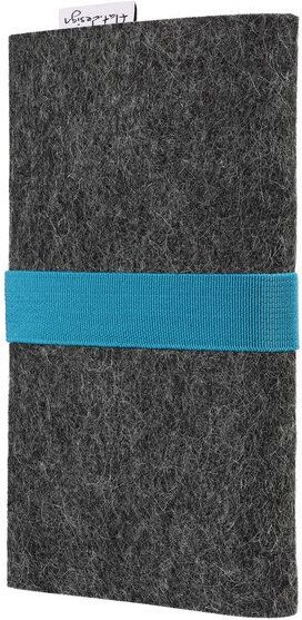 flat design by Mareike Kriesten Handyhülle AVEIRO für Samsung Galaxy A-Serie - 100% Wollfilz - anthrazit