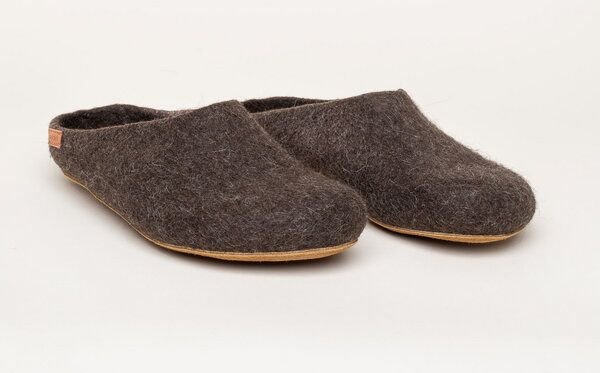 Magicfelt Filz-Hausschuh 727 aus 100% edler Yak-Wolle | Pantoffel für Damen & Herren mit hochwertiger Rinds-Sohle - Made...